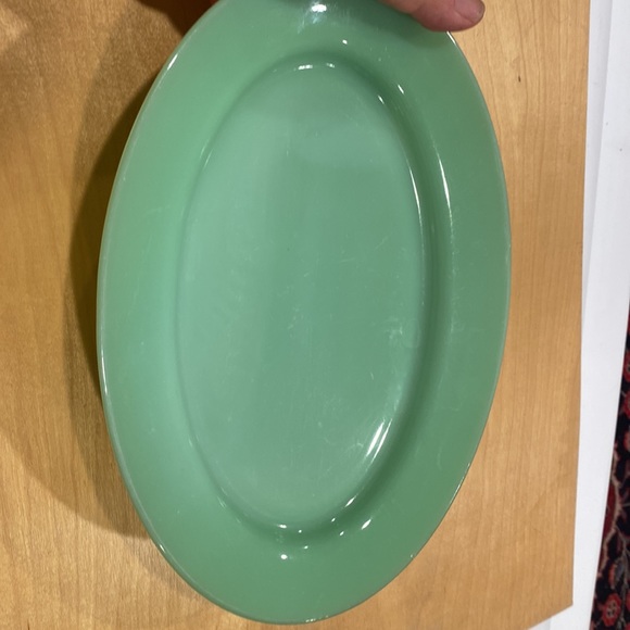 FIRE KING JADEITE GREEN OVEN GLASS OVEL VINTAGE 1950’s - Picture 10 of 10